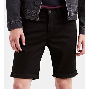 Levi's 511 SLIM Black Jean Shorts Classic Casual Style